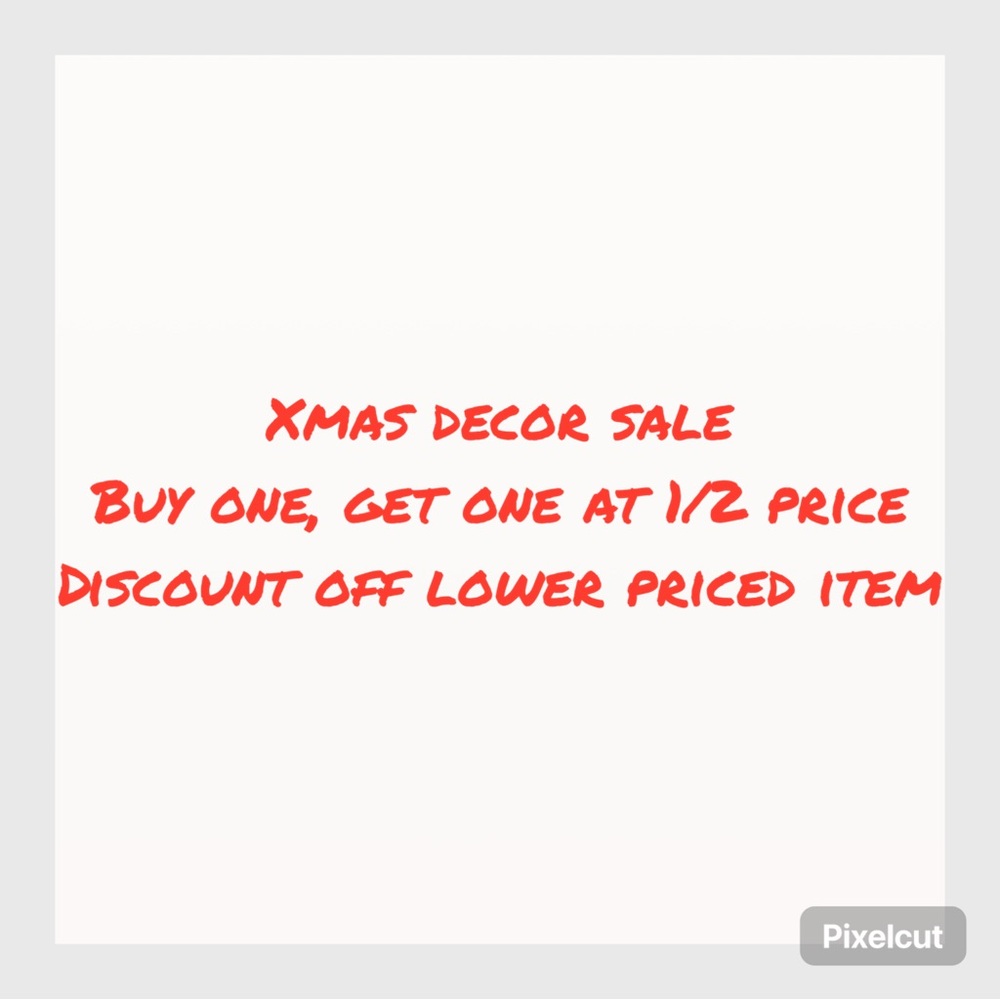 Xmas decor sale!